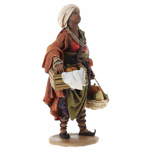Woman with Pumpkins for Nativity by Angela Tripi 13 cm 3