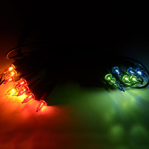Guirlande Noël intérieur 20 petites ampoules colorées 2