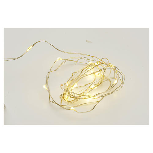 Christmas lights 20 LED lights,warm white, bare wire, indoor use 1