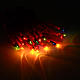 Luz de navidad cable rojo 20 bombillas multicolor s2