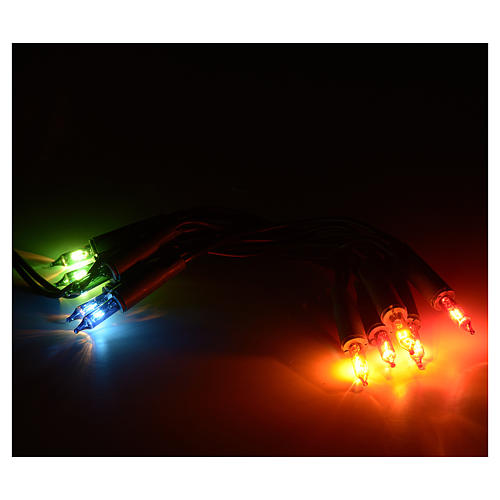 Christmas lights 10 bulbs, multicoloured 2