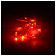 Christmas lights, 20 LED lights, red for indoors use s5