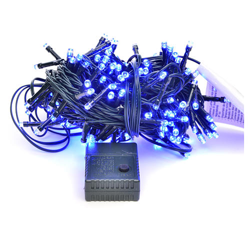 Luces de Navidad, 180 LED azules, interior exterior 1