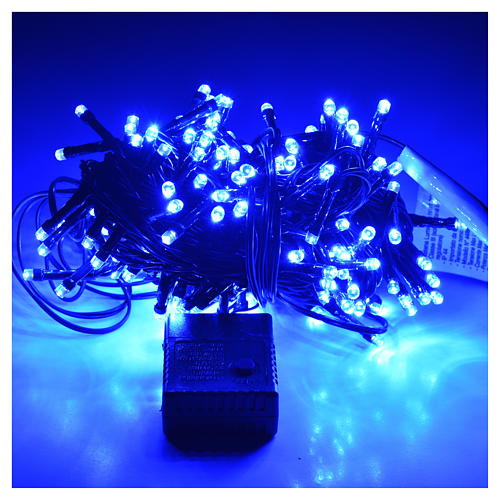 Luces de Navidad, 180 LED azules, interior exterior 2