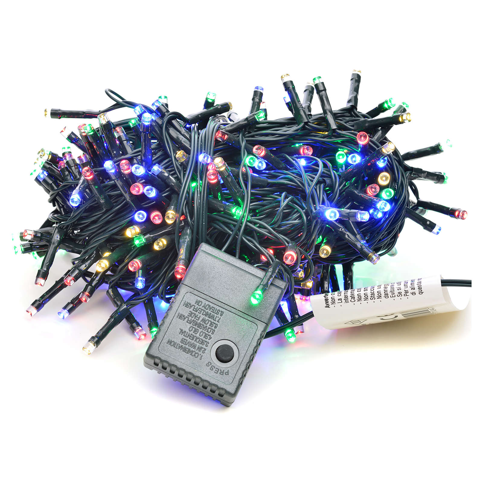 Fairy lights 300 LED, multicoloured, for indoor and outdoor use