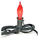 Current red light E14, flame effect, with 1,5m long cable s1