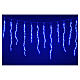 Luci di Natale tenda ghiaccioli 576 led blu esterno s4