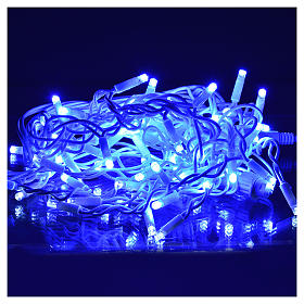 Luces de Navidad: Cortina de luces de Navidad 60 LED azules para exterior Luces de Navidad: Cortina de luces de Navidad 60 LED azules para exterior