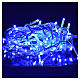 Cortina de luces de Navidad 60 LED azules para exterior s2