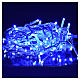Luz Natal cortina luminosa 60 Leds azul para exterior s5