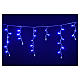 Luz Natal cortina luminosa 60 Leds azul para exterior s7