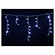 Cortina de luces de Navidad 60 LED blanco hielo para exterior s4