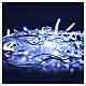 Luce Natale tenda luminosa 60 led bianco ghiaccio per esterno s2