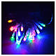 Guirlande lumineuse à piles 20 leds multicolores pour intérieur s2