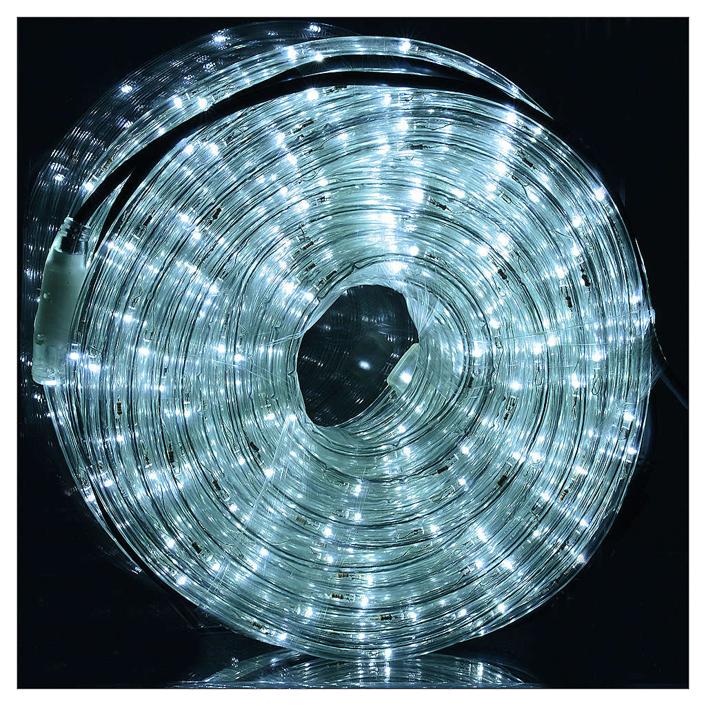 Christmas lights, rope lights, 34mt, ice colour, for outdoor use