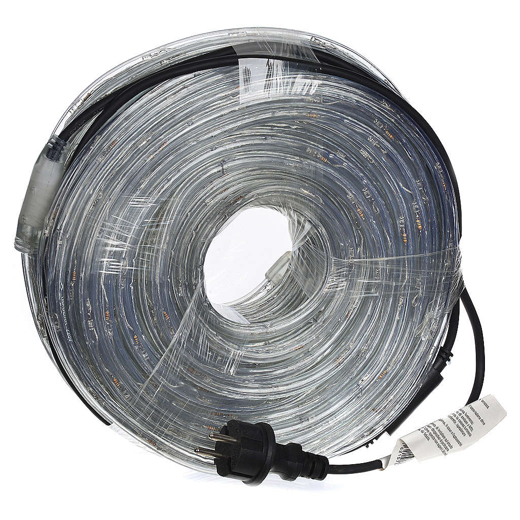 manguera 34 m luces de navidad de led color hielo para exterior