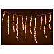 Christmas lights, LED icicles curtain, 864 LED, warm white, for s4