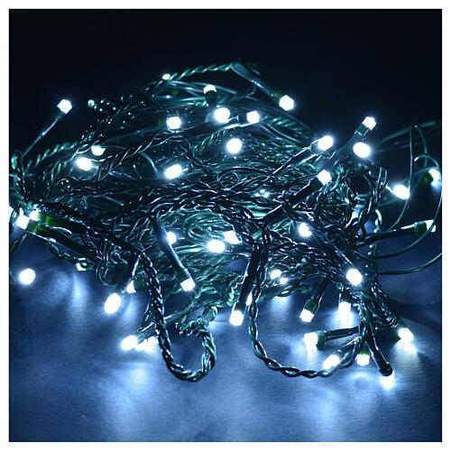 Christmas lights, LED curtain, 60 LED, ice white, programmable, 1
