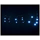 Christmas lights, LED curtain, 60 LED, ice white, programmable, s3