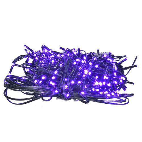 Guirlande Noël 240 mini leds lilas avec mémoire int/ext 1