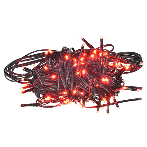 Luces de navidad 120 Mini LED rojas programables con memoria para interior-exterior (doble uso) 1