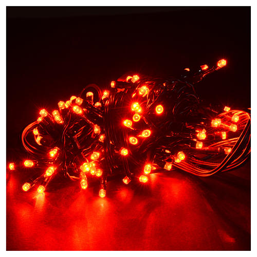 Christmas lights 96 LED lights, red for indoor/outdoor use, prog 2
