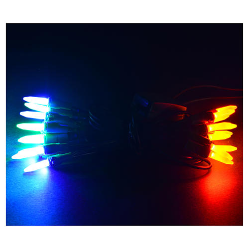Luce natalizia 20 pisellino Led multicolor per interni 2