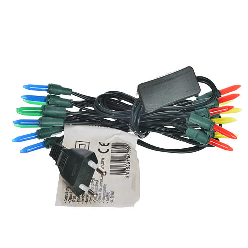 Luce natalizia 20 pisellino Led multicolor per interni 3