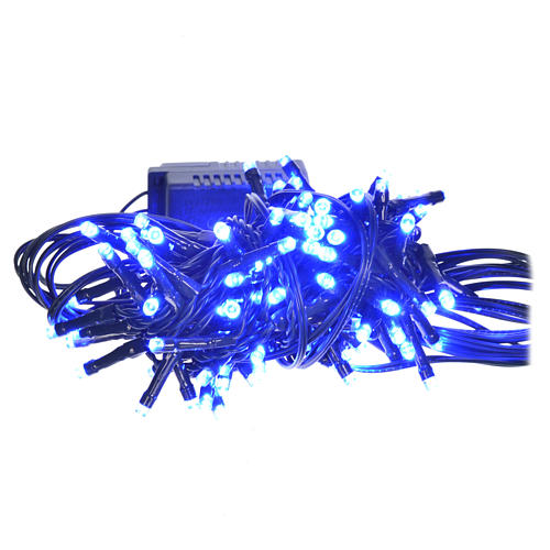 Fairy lights 96 mini LED, blue, for outdoor/indoor use, programm 1