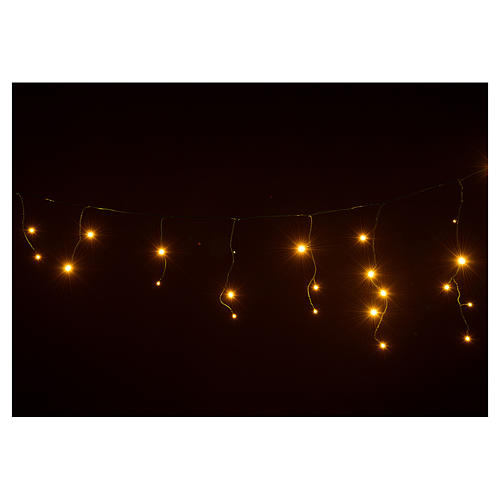 Christmas lights, LED curtain, 60 LED, warm white, programmable, 4