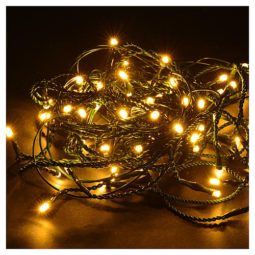 Christmas lights, LED curtain, 60 LED, warm white, programmable, 2