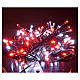 Luces de Navidad 180 LED blanco hielo y rojas programables s2