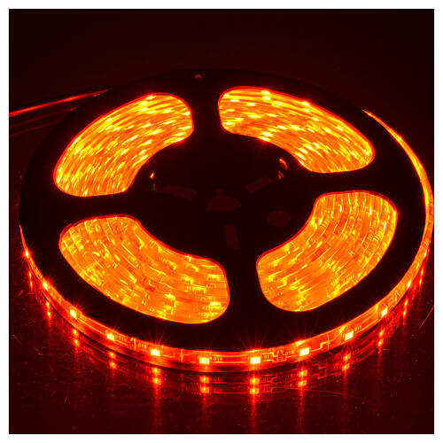 Fairy lights 5m strip with 300 red LED for indoor use with adhesive 1