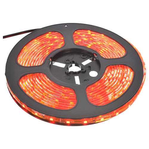 Fairy lights 5m strip with 300 red LED for indoor use with adhesive 2
