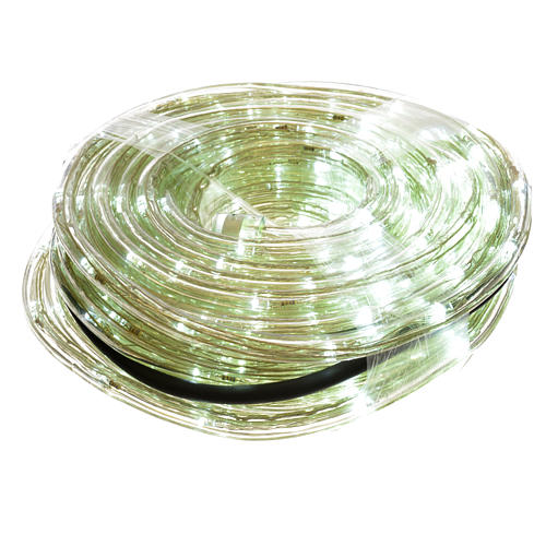 Christmas lights, tube of 15m, ice white, for indoor and outdoor use, programmable 1