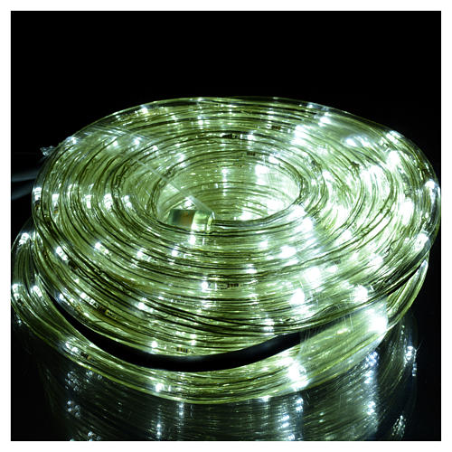 Christmas lights, tube of 15m, ice white, for indoor and outdoor use, programmable 2