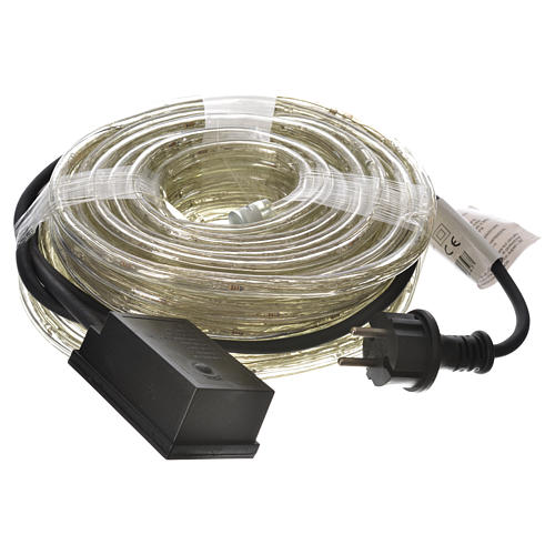 Christmas lights, tube of 15m, ice white, for indoor and outdoor use, programmable 3