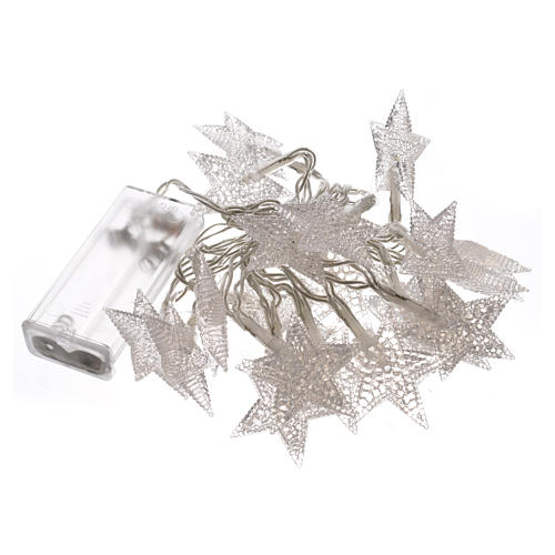 Christmas lights 20 star lights, ice white for indoor use 3