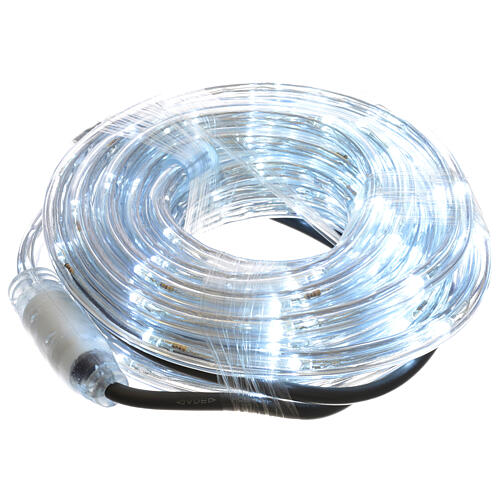 Christmas lights, tube of 6m, ice white, for indoor and outdoor use, programmable 2