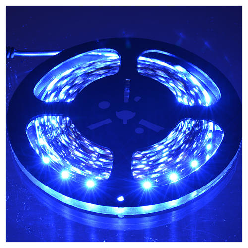 Fairy lights 5m strip with 300 blue LED for indoor use with adhesive 2