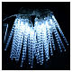 Éclairage Noël 24 stalactites led glace programmable int/ext s2