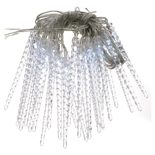 Christmas lights, 24 LED icicles, programmable indoor/outdoor use 1