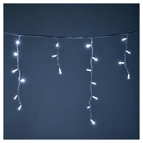 Christmas LED curtain, 100 LED, ice white, for outdoor use 2