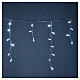 Cortina de luces de Navidad 100 LED blanco hielo para exterior s2