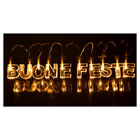 Luci di Natale: Illuminazione natalizia Buone feste led bianco caldo