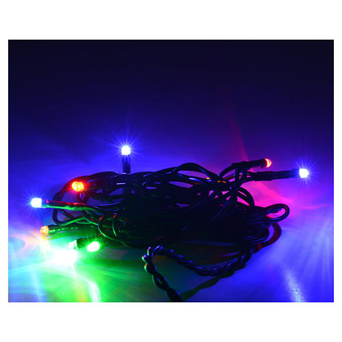 Christmas lights 10 small led multicolor indoors 2