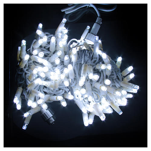 Christmas Lights, 200 ice white LED, programmable for outdoor use 2
