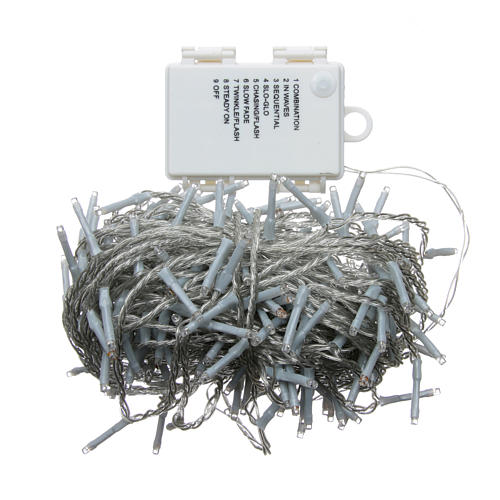 Weihnachtslicht 160 blaue Leds mit Batterien 3