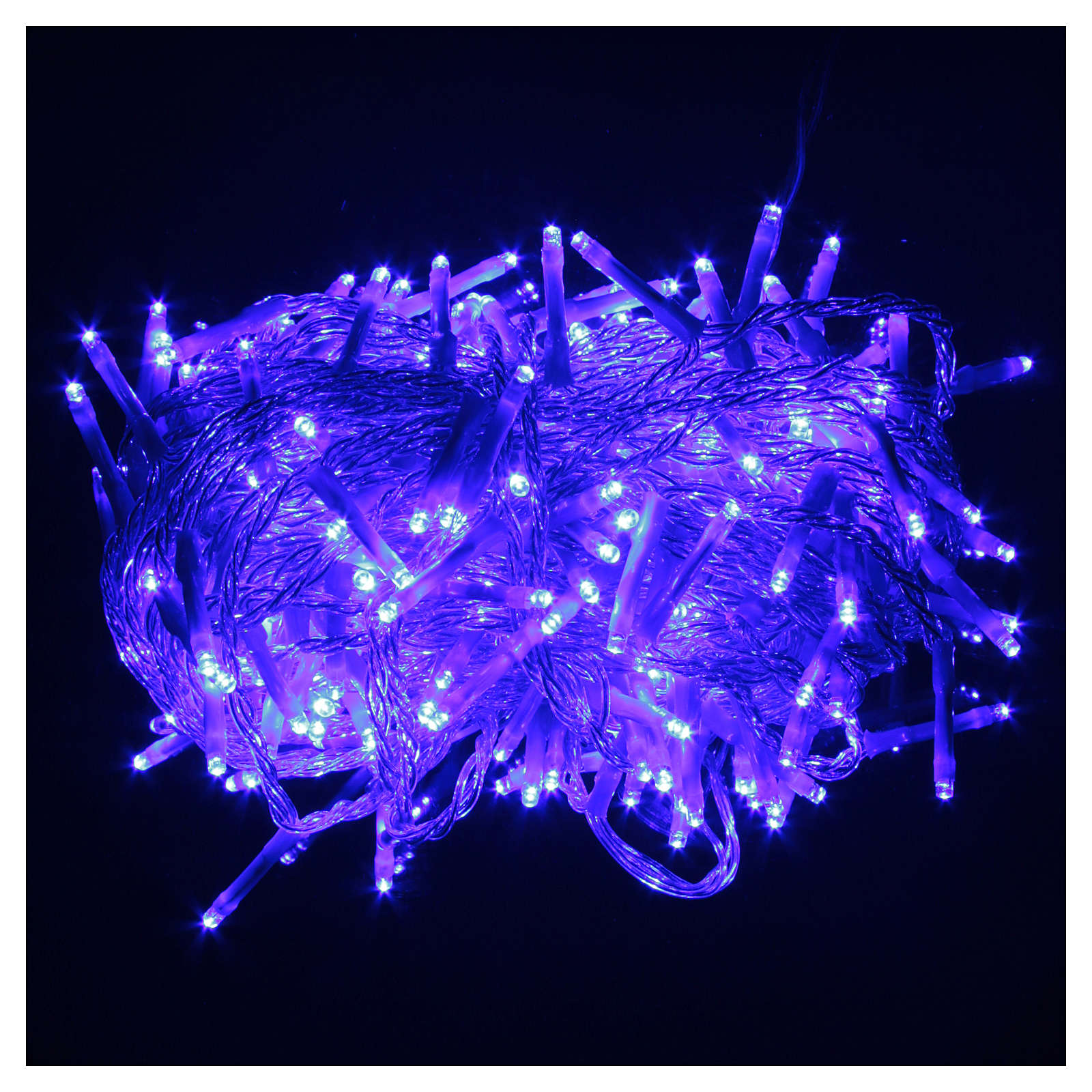 Cadena de luces de Navidad 160 LED azules programables con Cadena de luces de Navidad 160 LED azules programables con