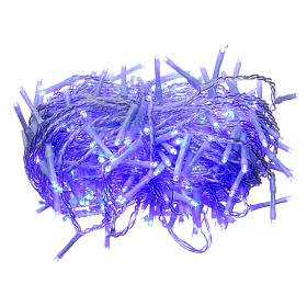 Luces de Navidad: Cadena de luces de Navidad 160 LED azules programables con batería para exterior Luces de Navidad: Cadena de luces de Navidad 160 LED azules programables con batería para exterior